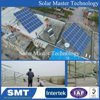 Solar Panel Pole Ground Mounting Structure